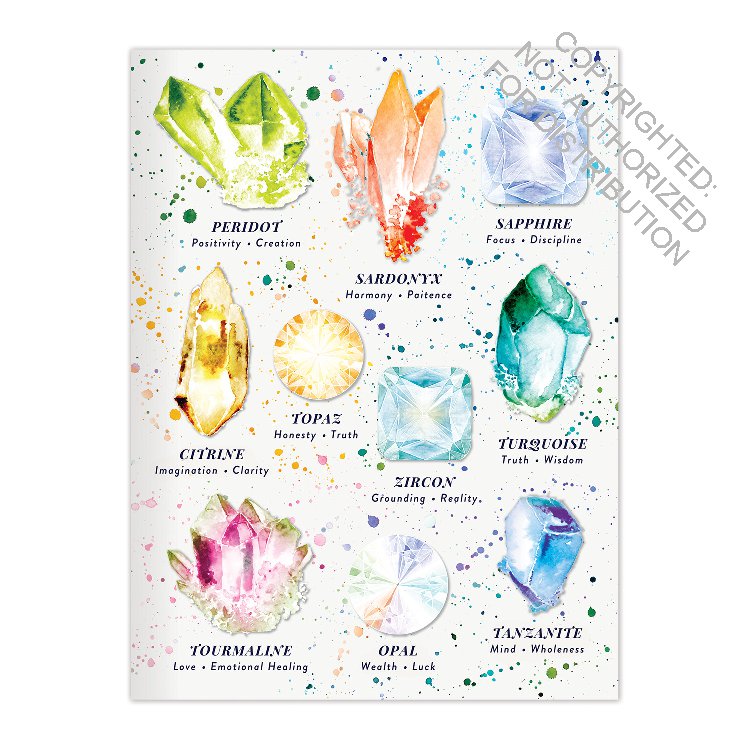 Crystals and Gems Connecting Notebook Set