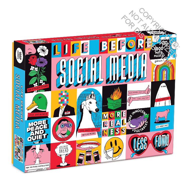 Life Before Social Media 1000 Piece Puzzle