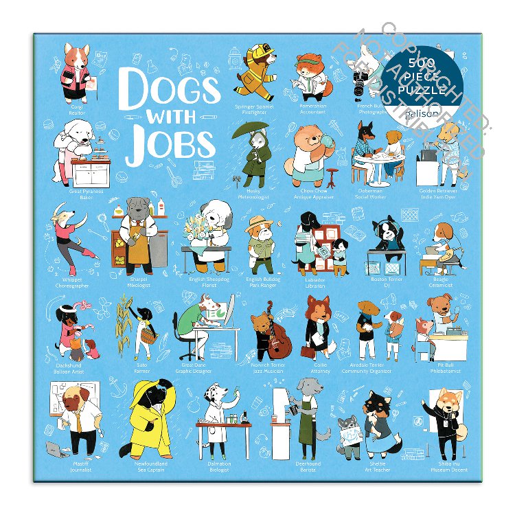 Dogs With Jobs 500 Piece Puzzle