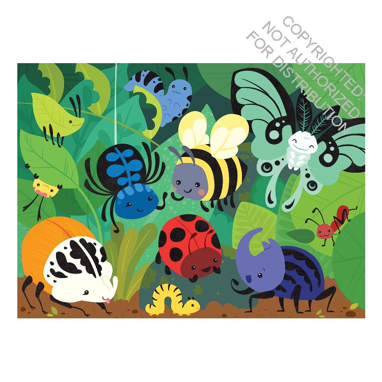 Beetles & Bugs Fuzzy Puzzle