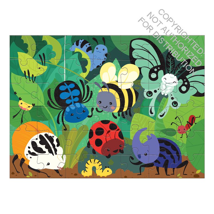 Beetles & Bugs Fuzzy Puzzle