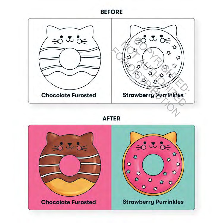 Cat Donuts Color Magic Bath Book