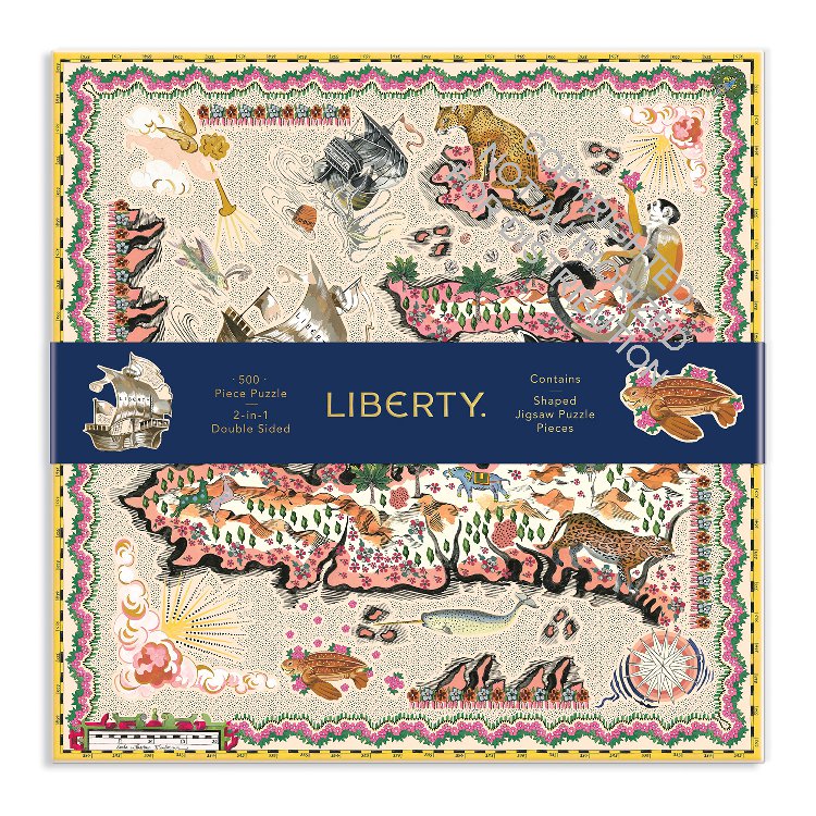 Liberty London Maxine 500 Piece Double Sided Puzzle With Shaped Pieces