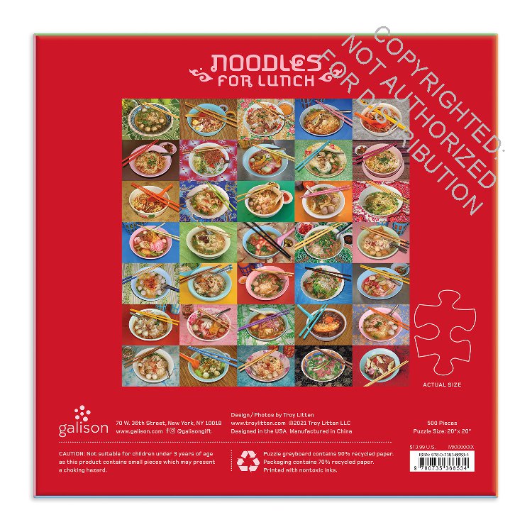 Noodles for Lunch 500 Piece Puzzle