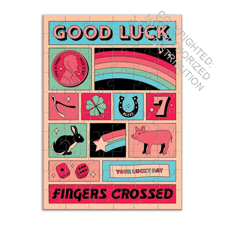Good Luck Greeting Card Puzzle