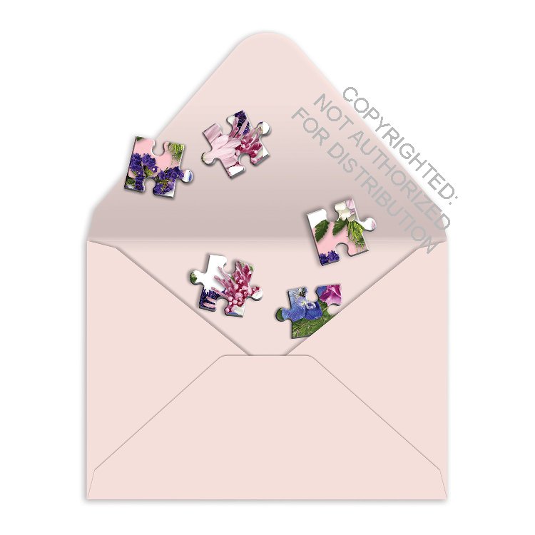 Say It With Flowers XOXO Greeting Card Puzzle