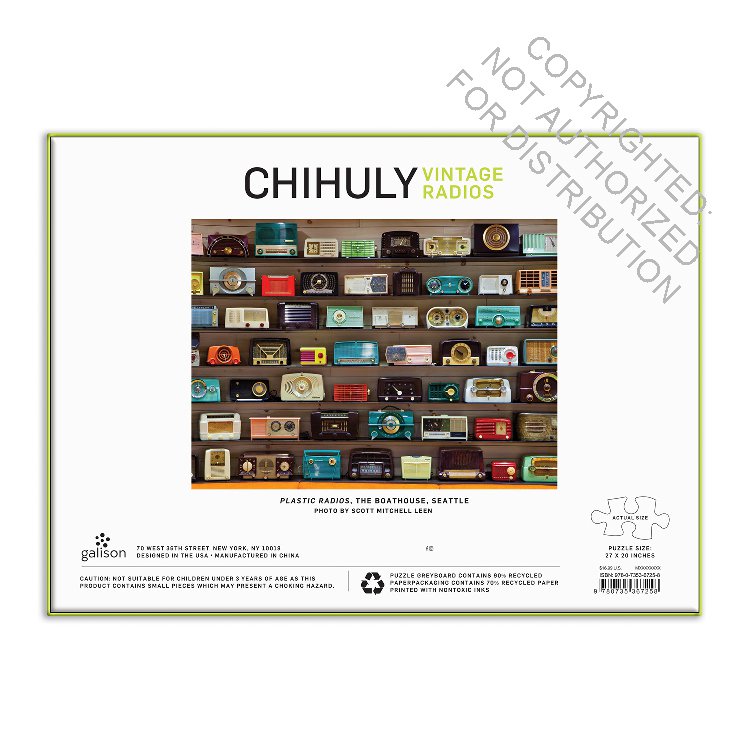 Chihuly Vintage Radios 1000 Piece Puzzle