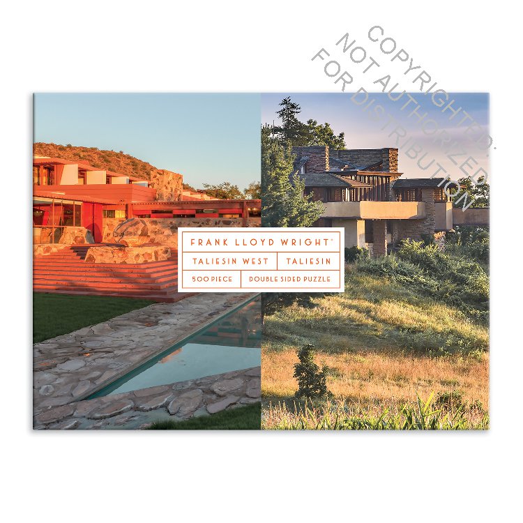 Frank Lloyd Wright Taliesin and Taliesin West 500 Piece Double-Sided Puzzle