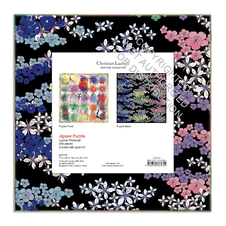 Christian Lacroix Heritage Collection Lacroix Photocall Double Sided 500 Piece Jigsaw Puzzle