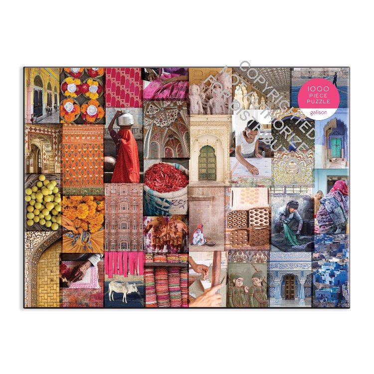 Patterns of India: A Journey Through Colors, Textiles and the Vibrancy of Rajasthan 1000 Piece Puzzle