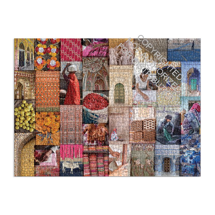 Patterns of India: A Journey Through Colors, Textiles and the Vibrancy of Rajasthan 1000 Piece Puzzle