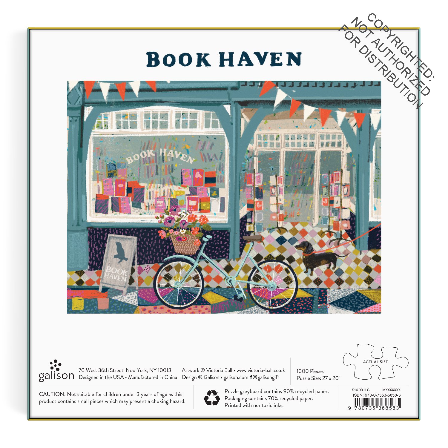 Book Haven 1000 Piece Puzzle In Square Box