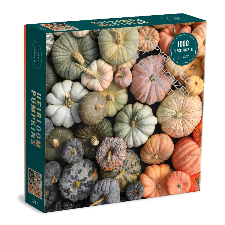 Heirloom Pumpkins 1000 Piece Puzzle in Square Box