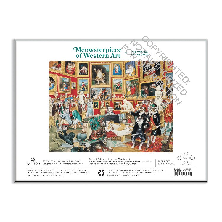 Tribuna of the Uffizi Meowsterpiece of Western Art 1500 Piece Puzzle