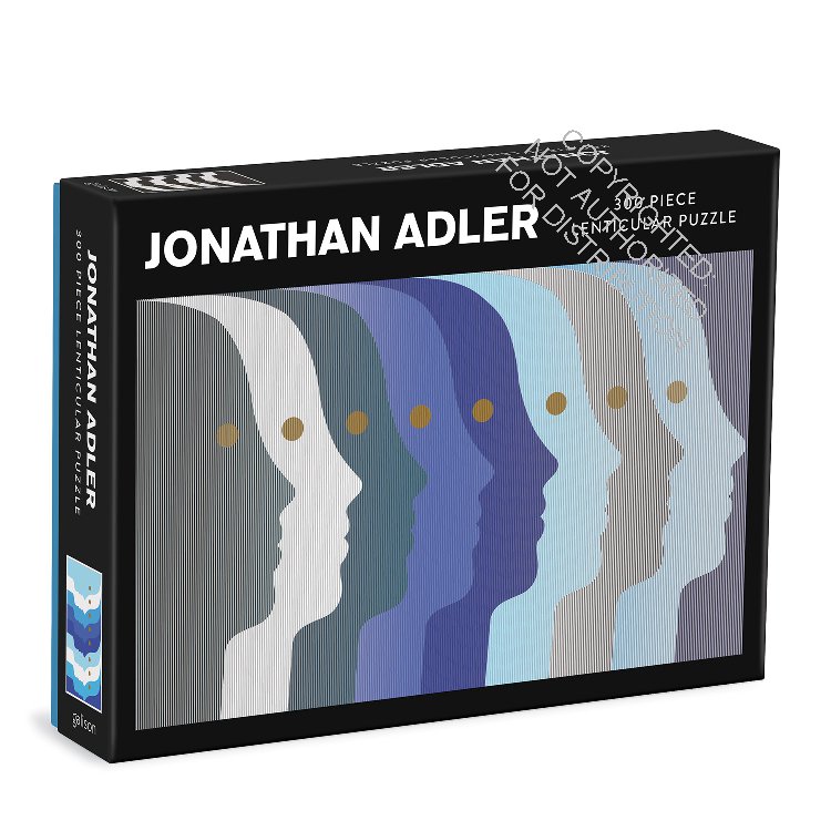 Jonathan Adler Atlas 300 Piece Lenticular Puzzle