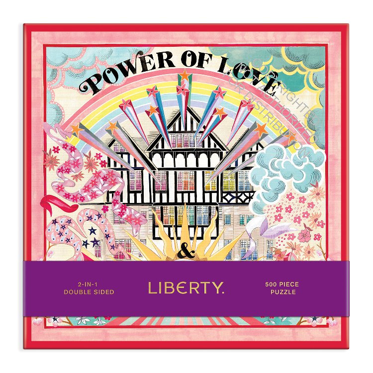 Liberty Power of Love 500 Piece Double Sided Puzzle with Shaped Pieces