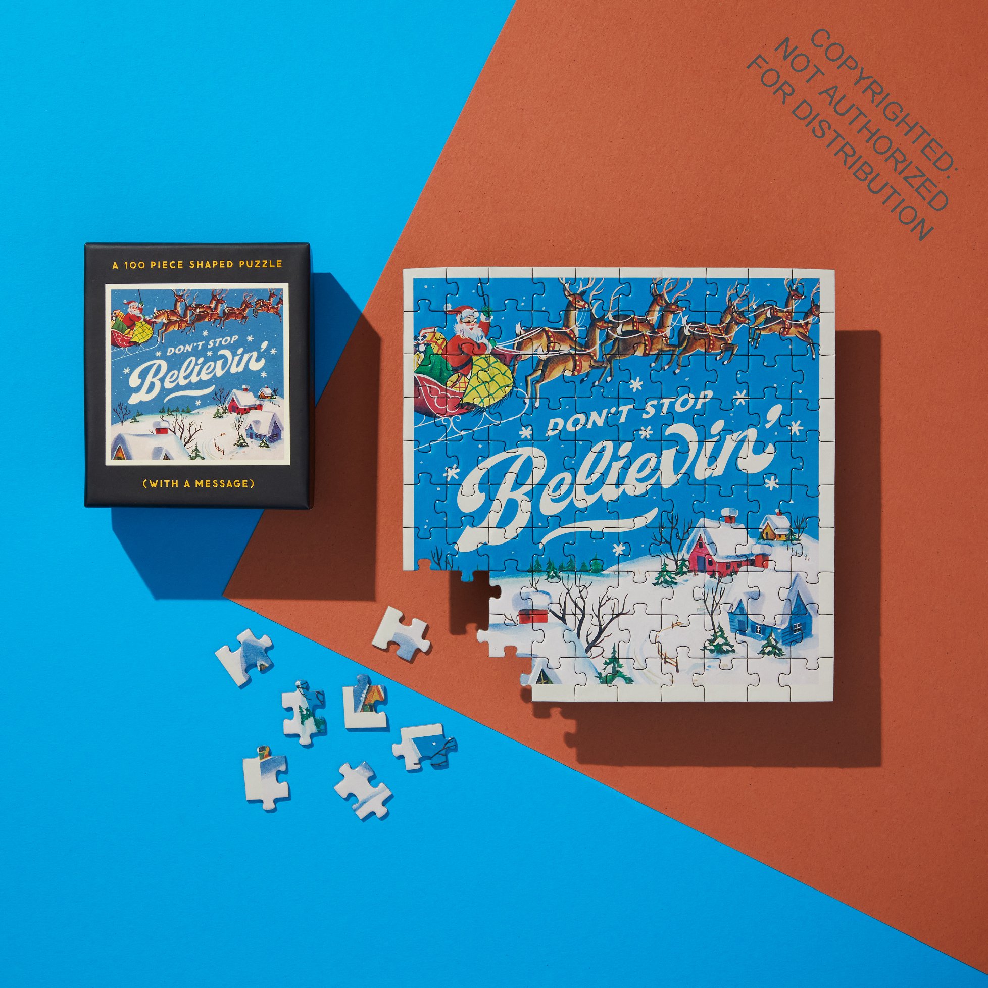 Don't Stop Believin' 100 Piece Mini Shaped Puzzle