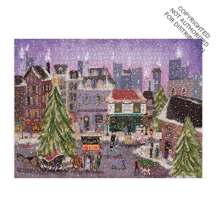 Christmas Square 1000 Piece Puzzle in Square Box
