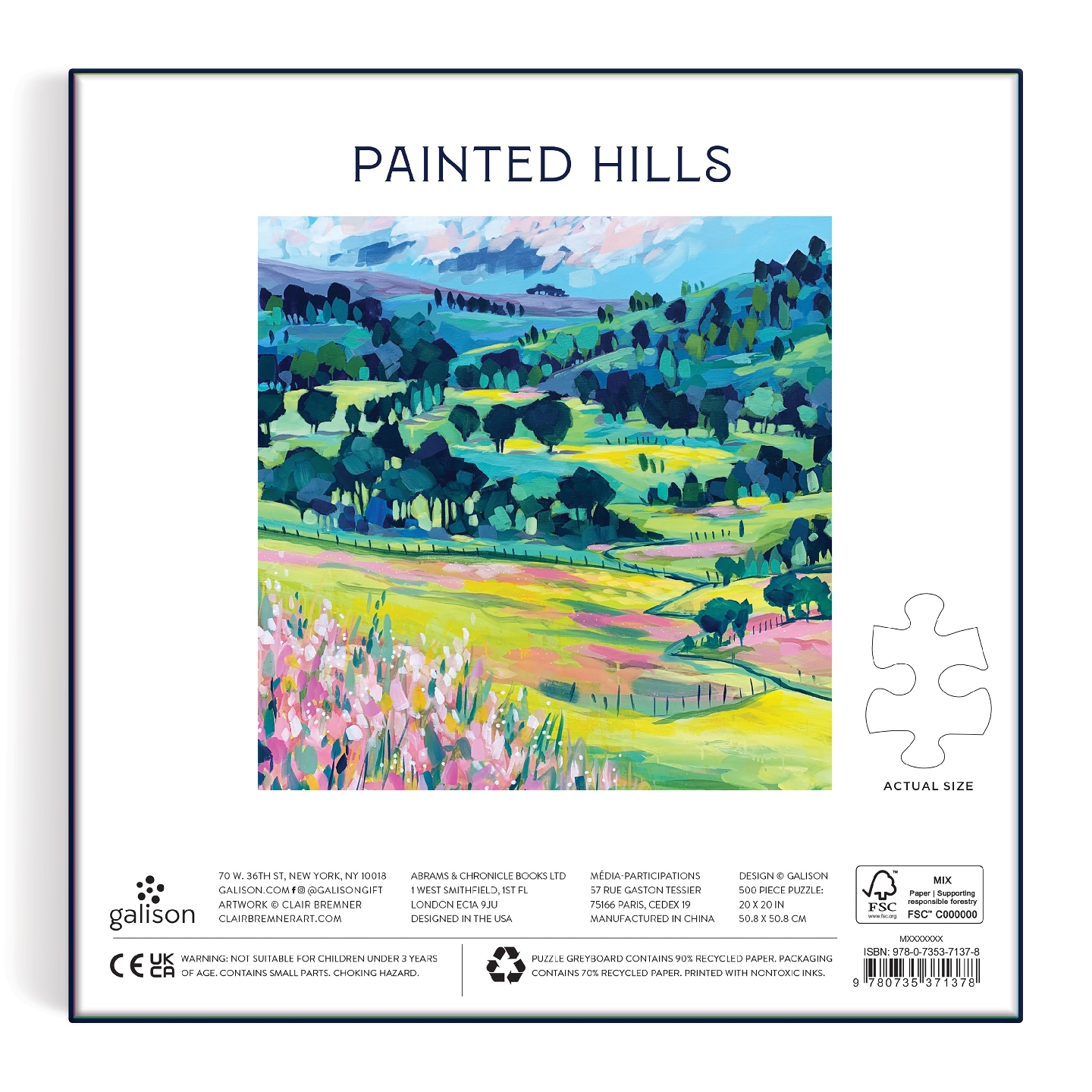 Painted Hills 500 Pc Puzzle