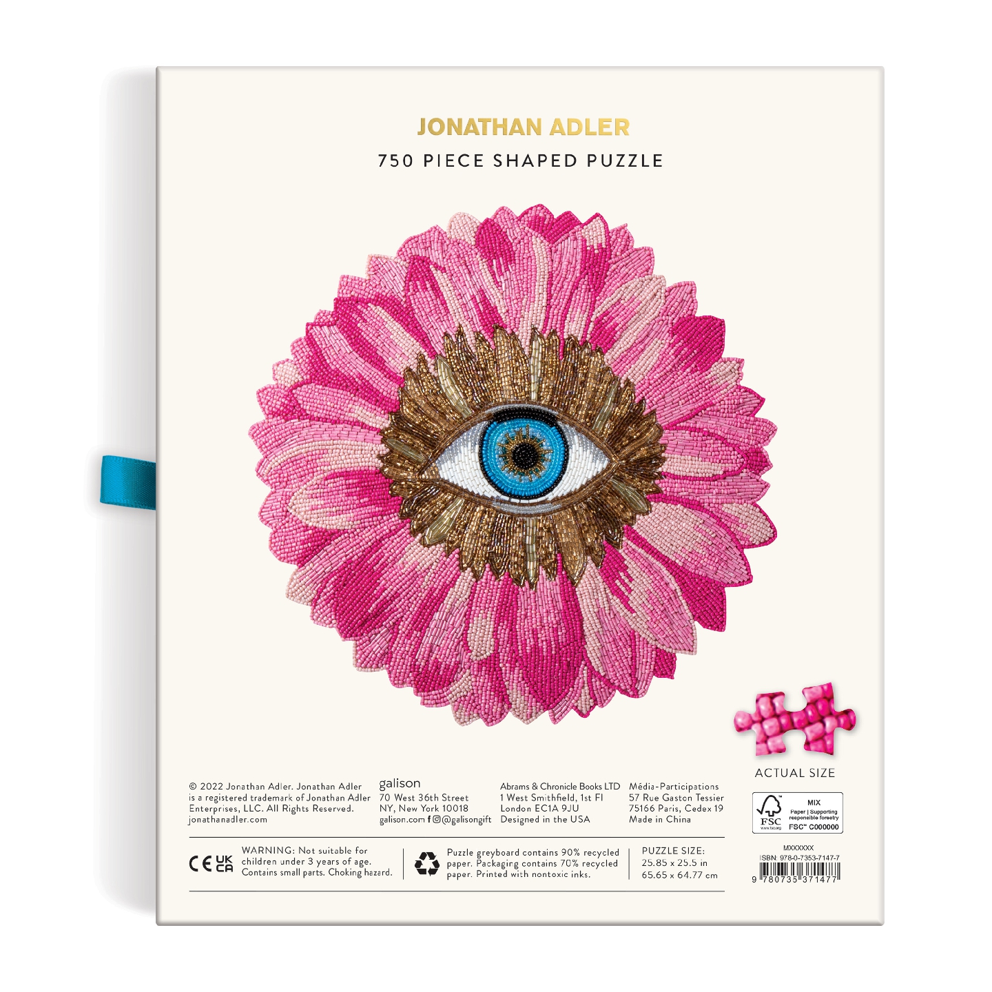Jonathan Adler Petals 750 Piece Shaped Puzzle