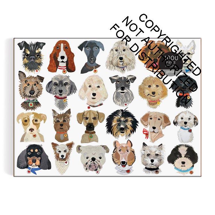 Paper Dogs 1000 Pc Puzzle