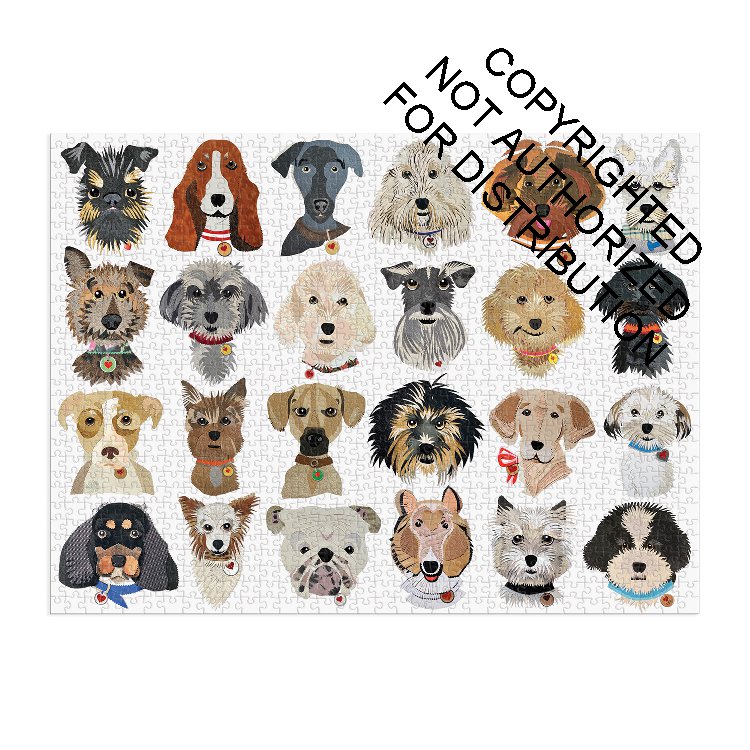 Paper Dogs 1000 Pc Puzzle