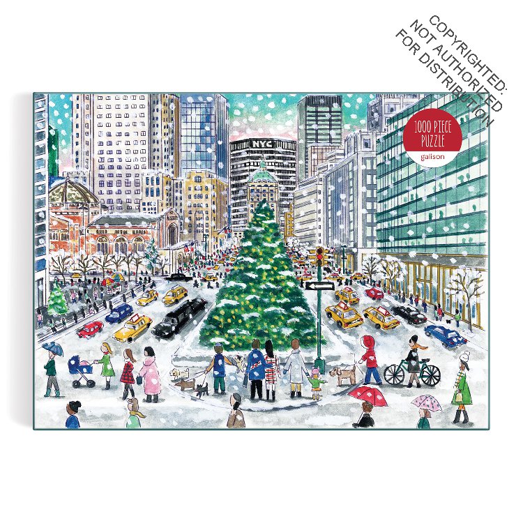 Michael Storrings Snowfall on Park Avenue 1000 Piece Puzzle