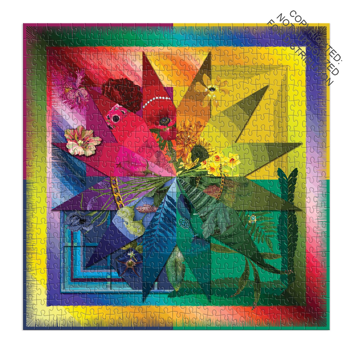 Christian Lacroix Botanic Rainbow 500 Piece Double-Sided Puzzle