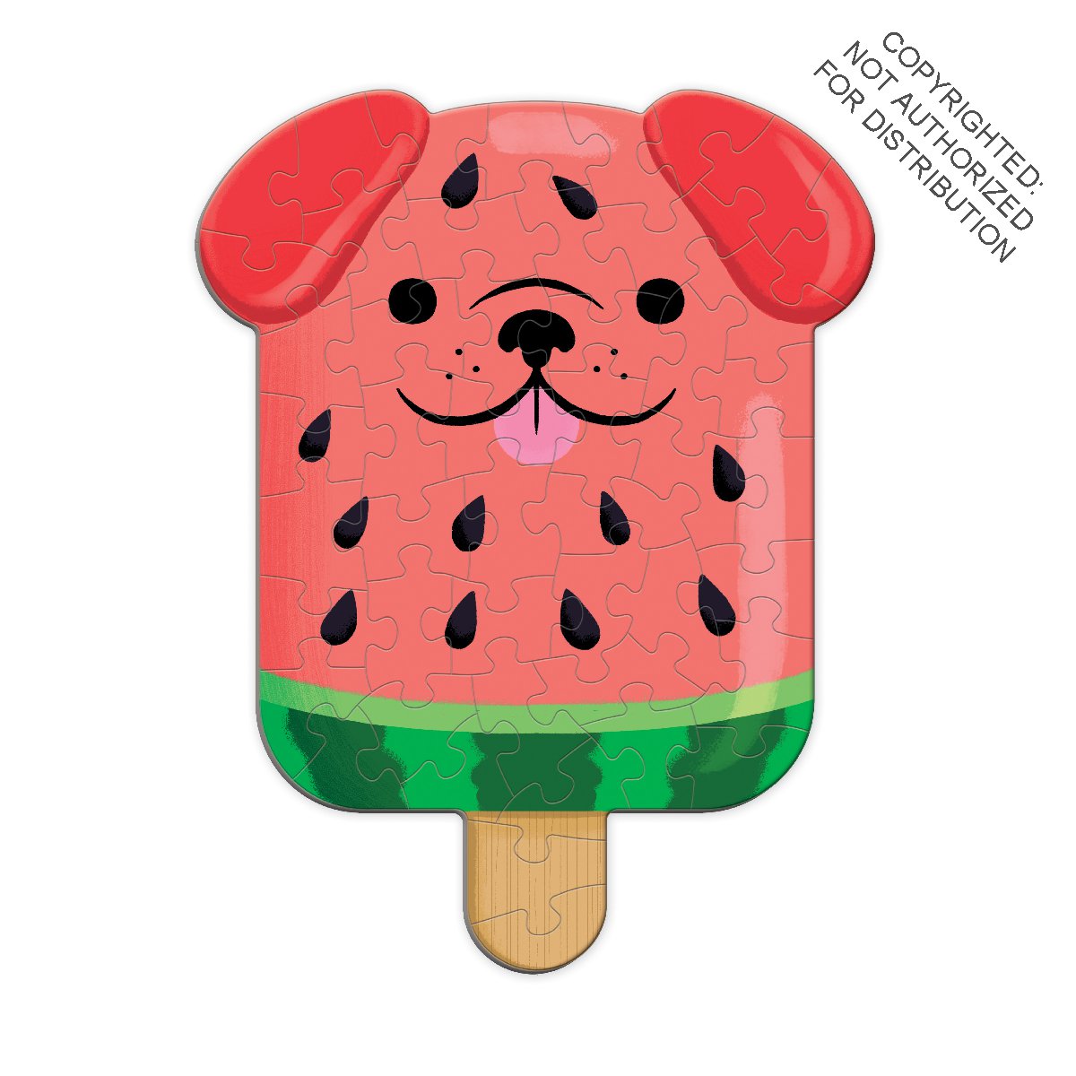 Watermelon Pupsicle 48 Piece Scratch and Sniff Shaped Mini Puzzle