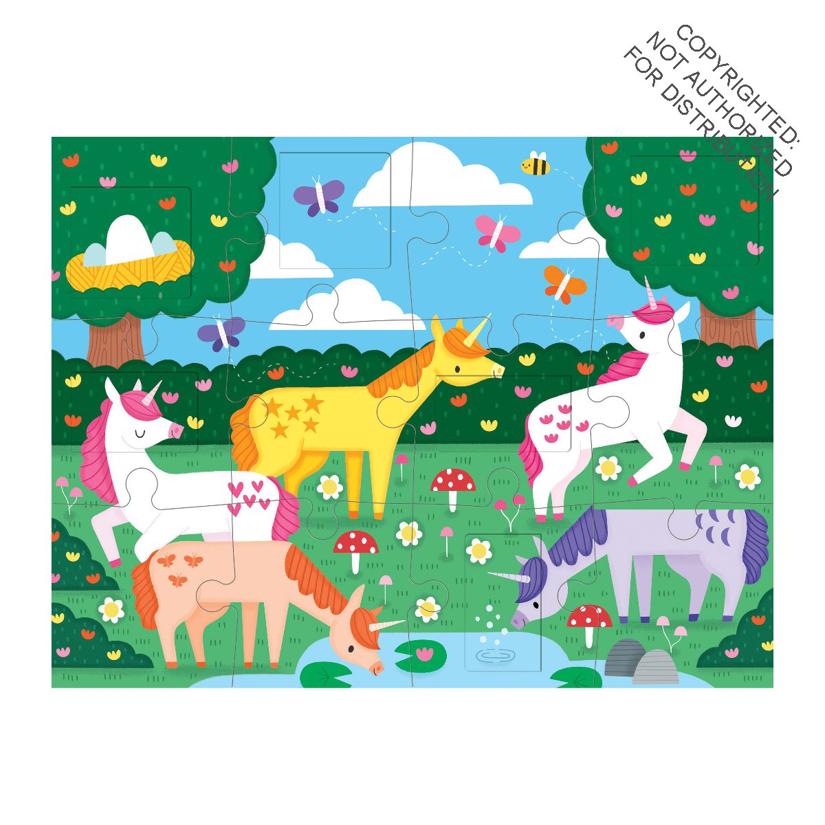 Unicorn Magic 12 Piece Lift the Flap Puzzle