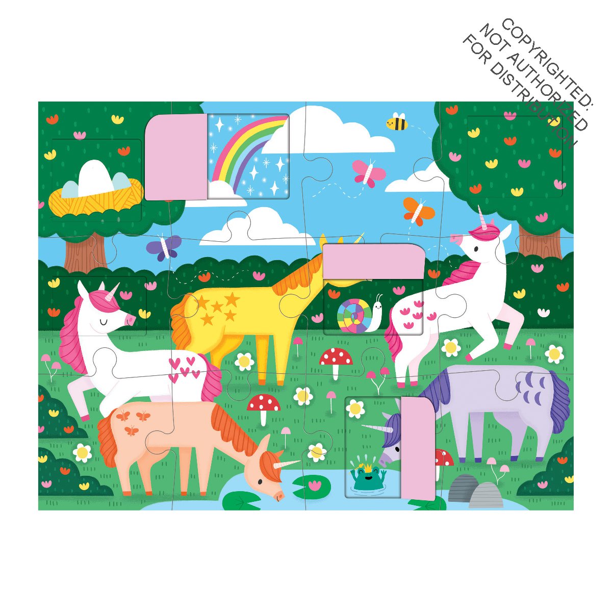 Unicorn Magic 12 Piece Lift the Flap Puzzle