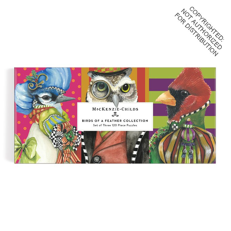 MacKenzie-Childs Birds of a Feather Collection Puzzle Set