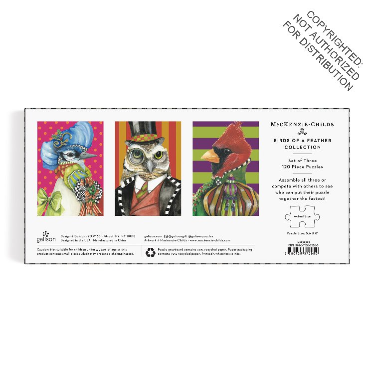 MacKenzie-Childs Birds of a Feather Collection Puzzle Set