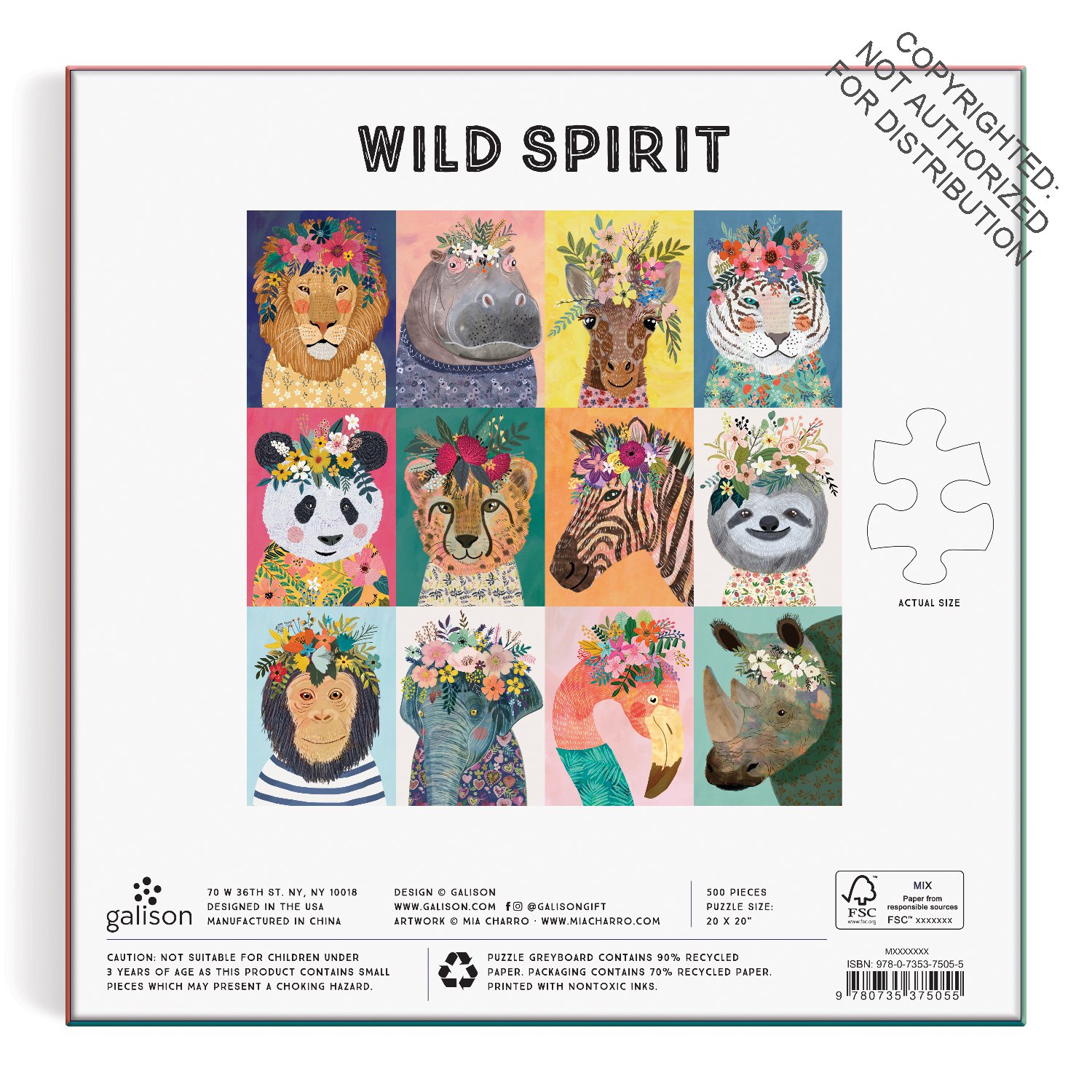 Wild Spirit 500 Piece Puzzle