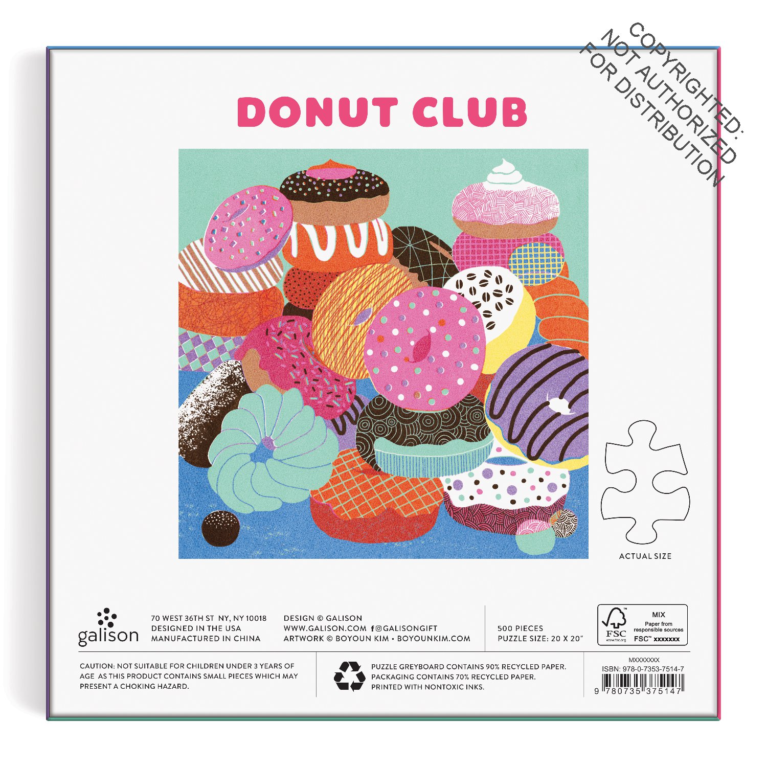 Donut Club 500 Piece Puzzle