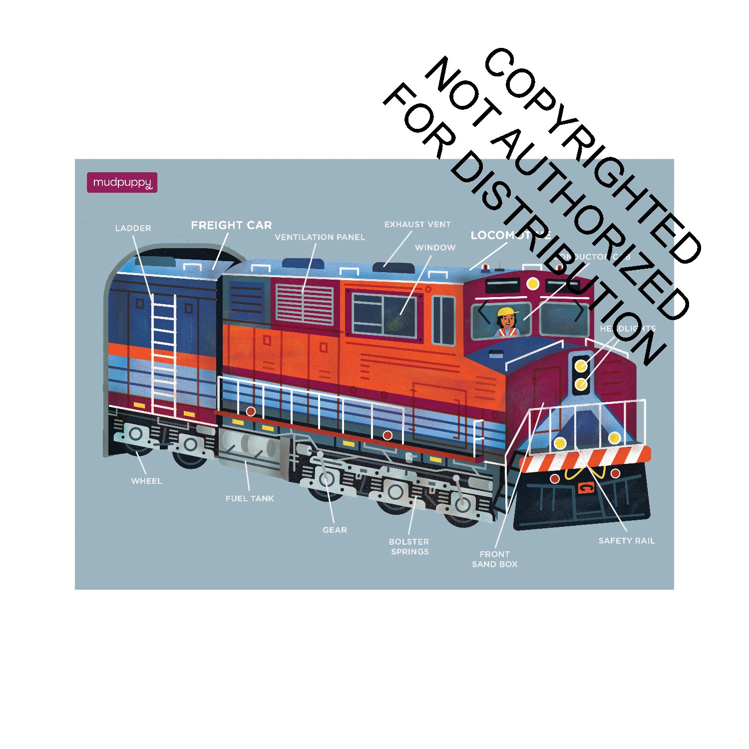 Freight Train 48 Piece Mini Puzzle