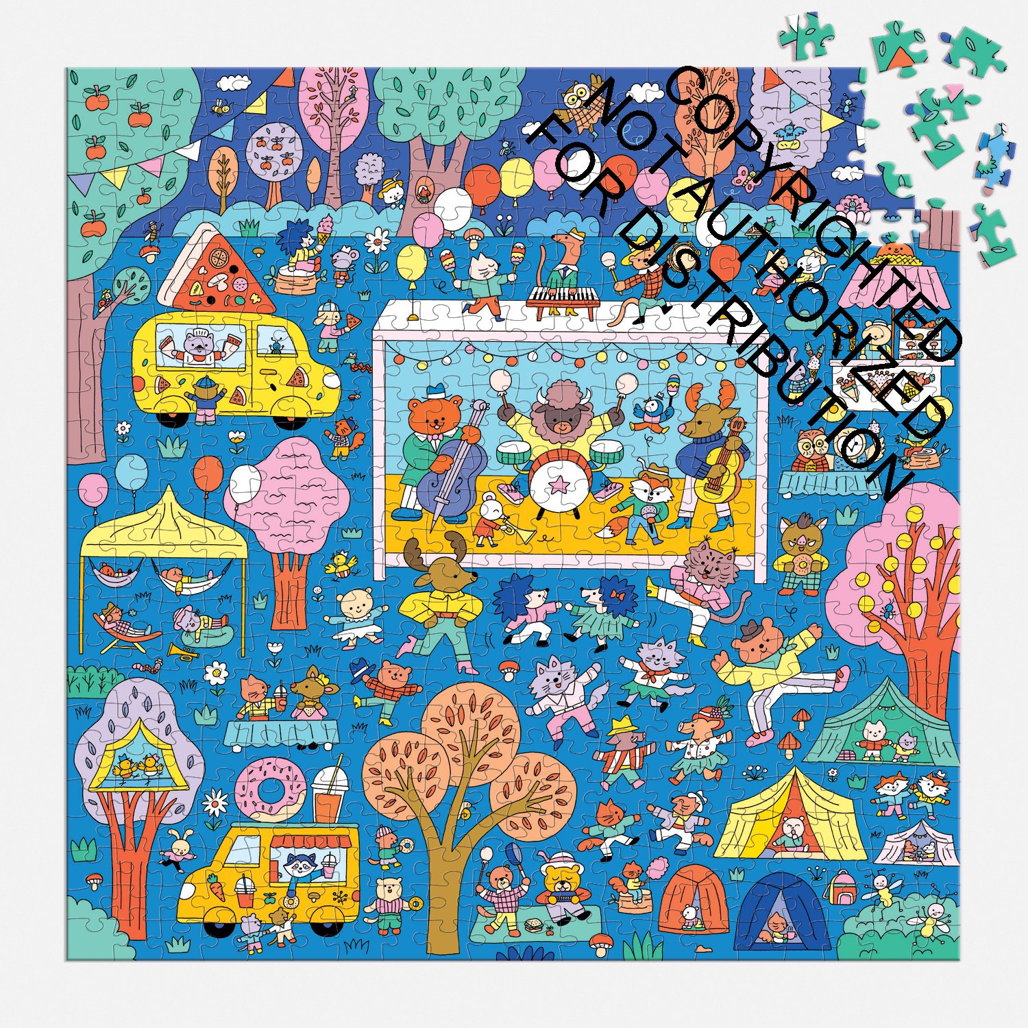 Music Festival 500 Piece Search and Find Family Puzzle