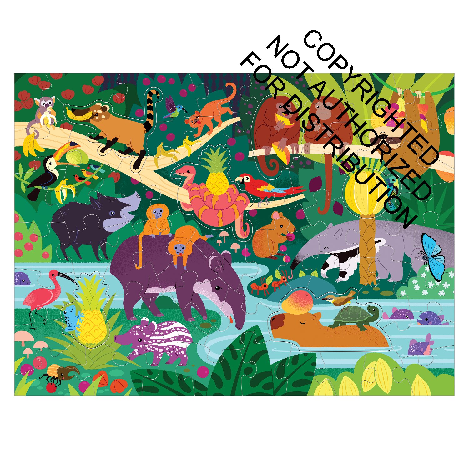 Fruity Jungle 60 Piece Scratch and Sniff Puzzle