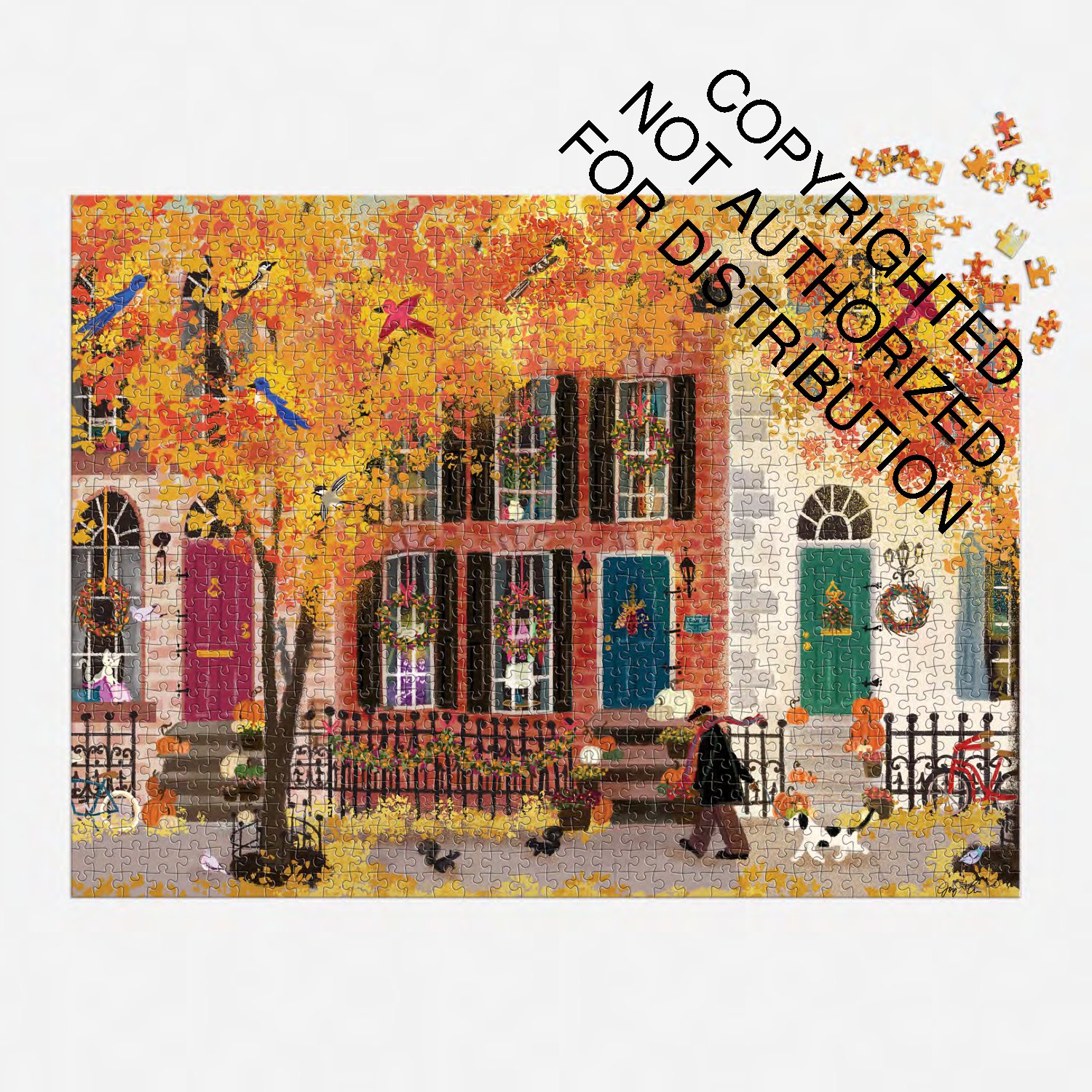 Autumn in the Neighborhood 1000 Piece Puzzle