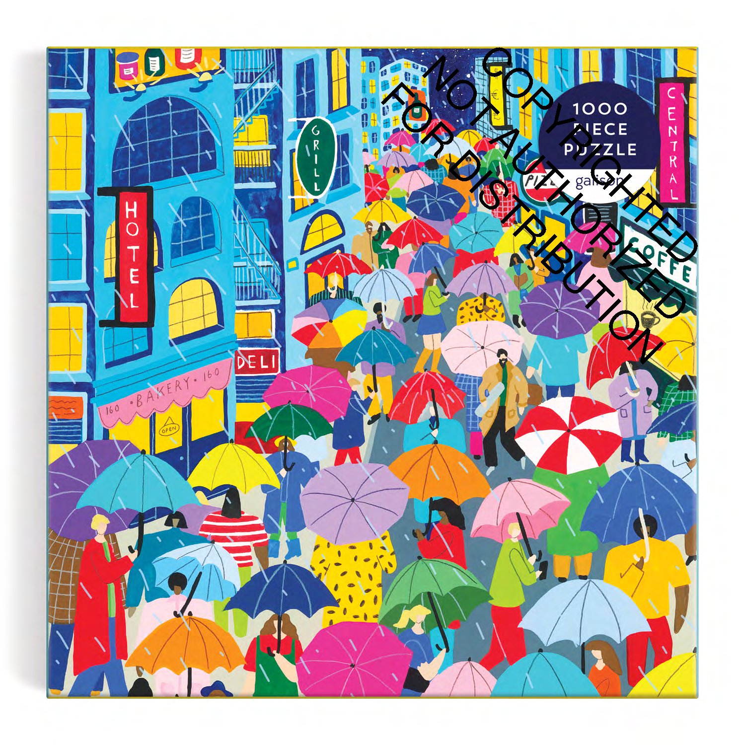 Umbrella Lane 1000 Piece Puzzle in Square Box