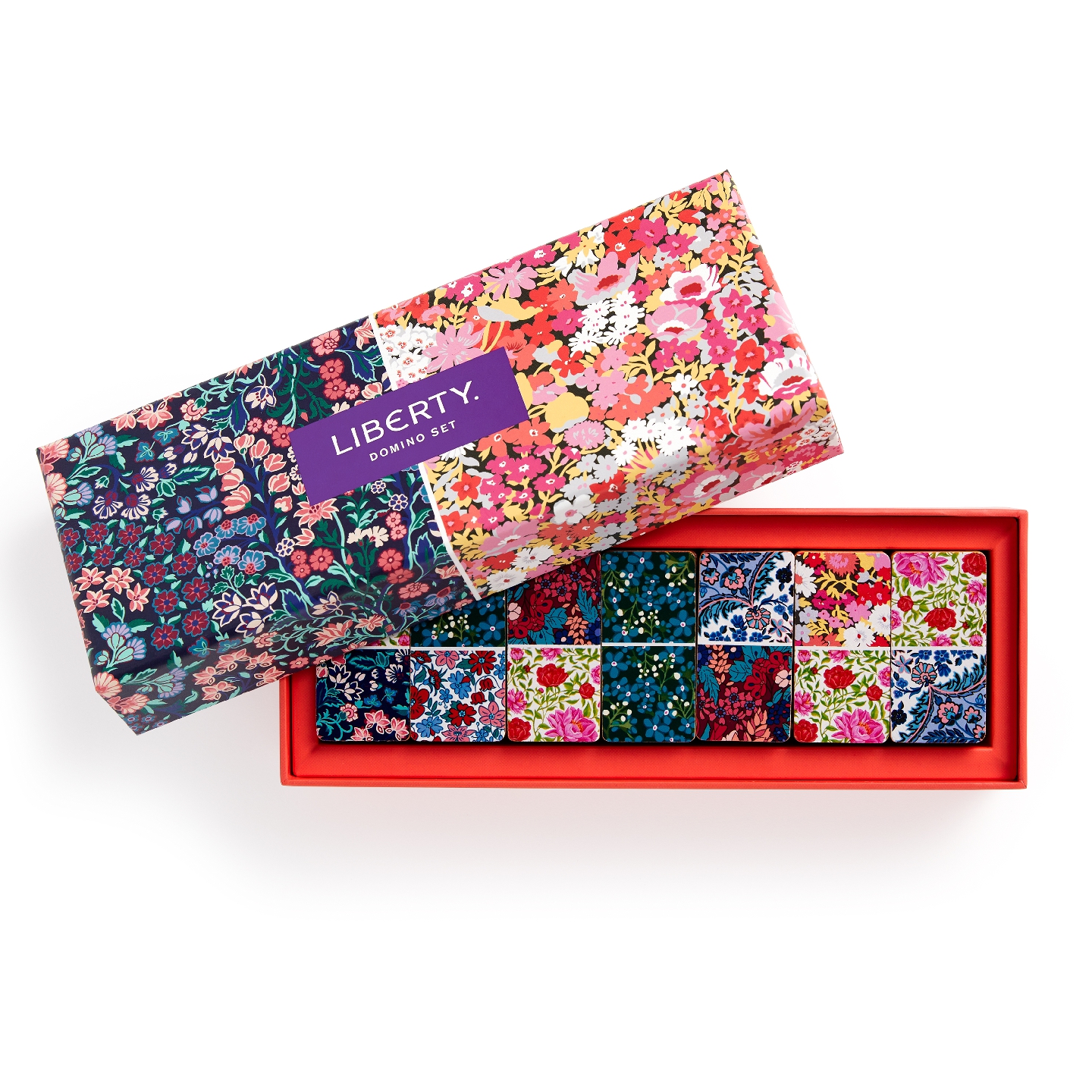 Liberty Floral Wood Domino Set