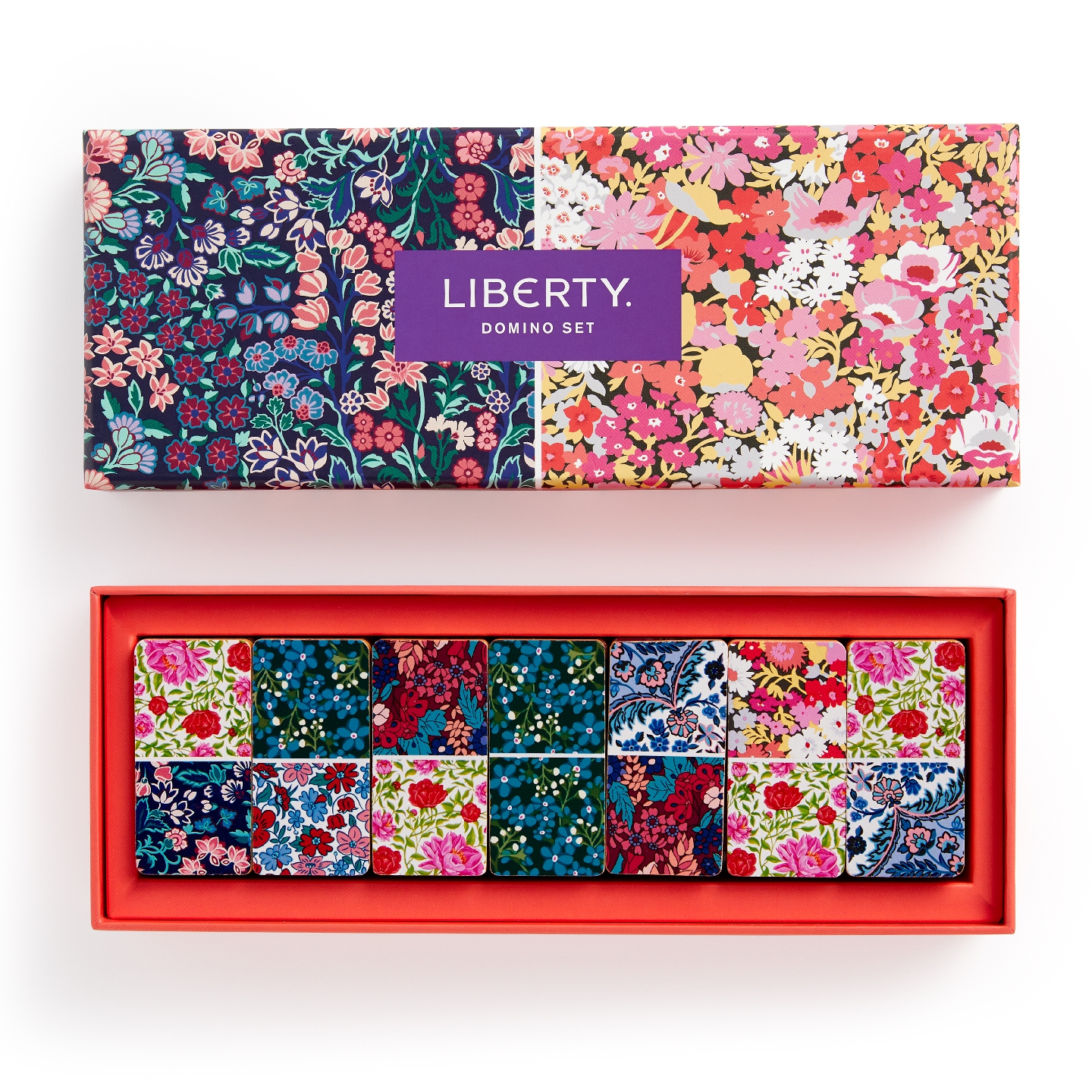 Liberty Floral Wood Domino Set