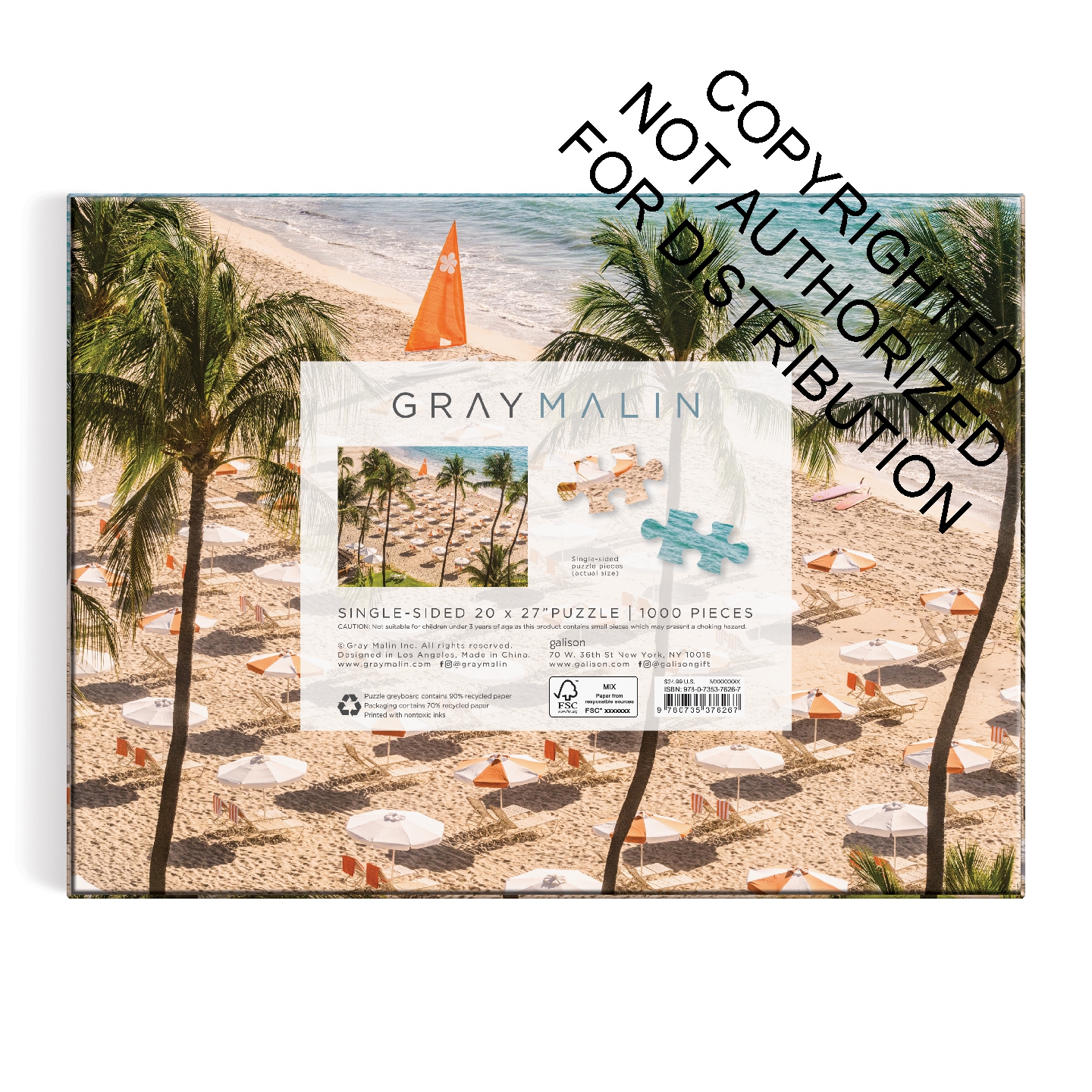 Gray Malin The Beach Club 1000 Piece Puzzle