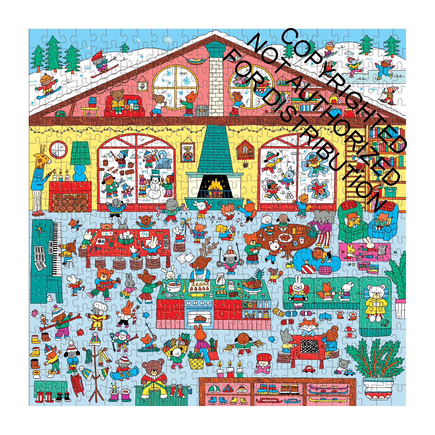 Winter Chalet 500 Pc Search & Find Puzzle