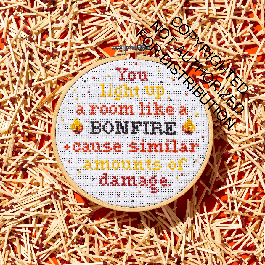 Like a Bonfire Cross Stitch Kit