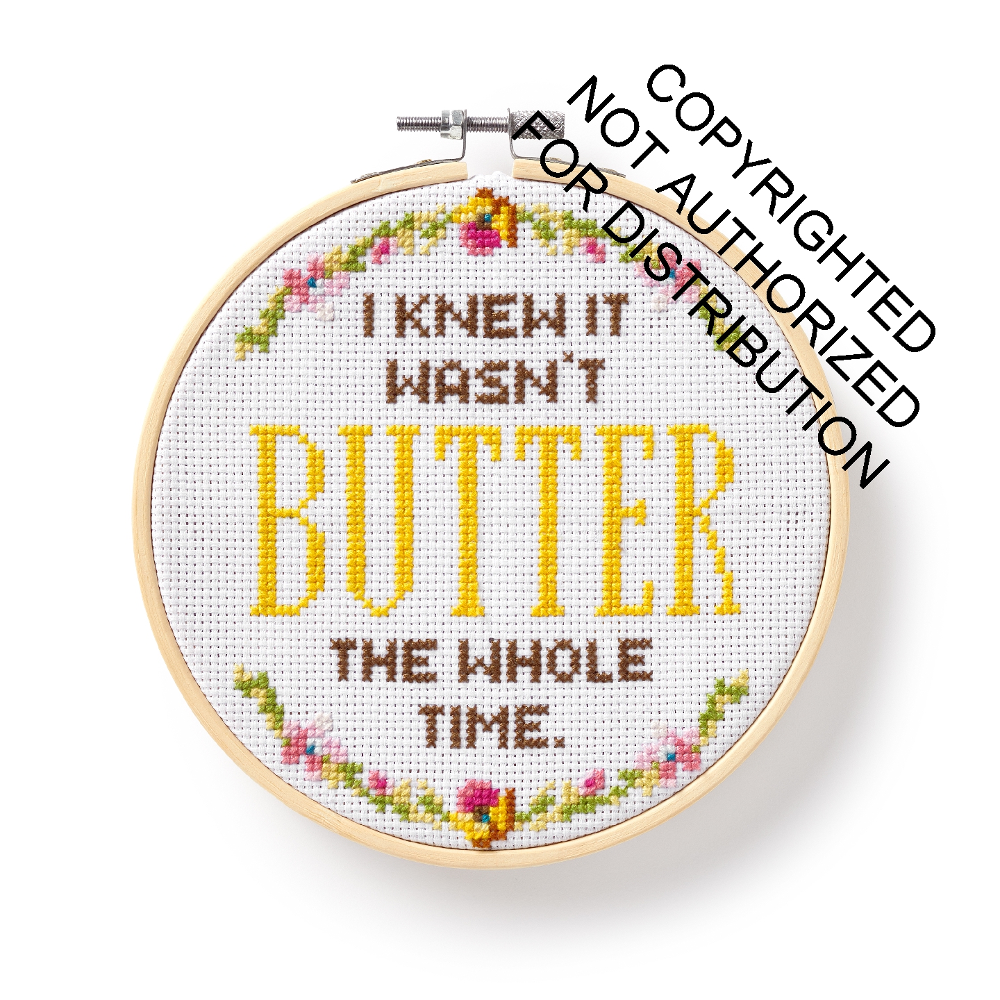 I Knew It Wasn't Butter Cross Stitch Kit