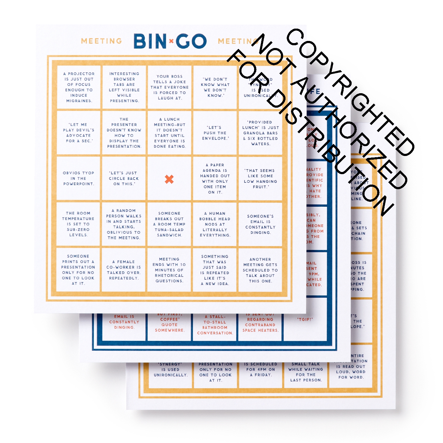 Bin-go To A Dumb Meeting Bingo book