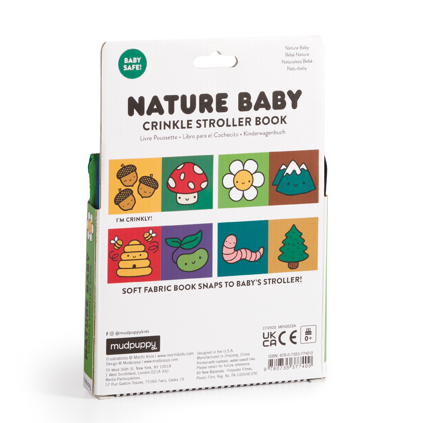 Nature Baby Crinkle Fabric Stroller Book