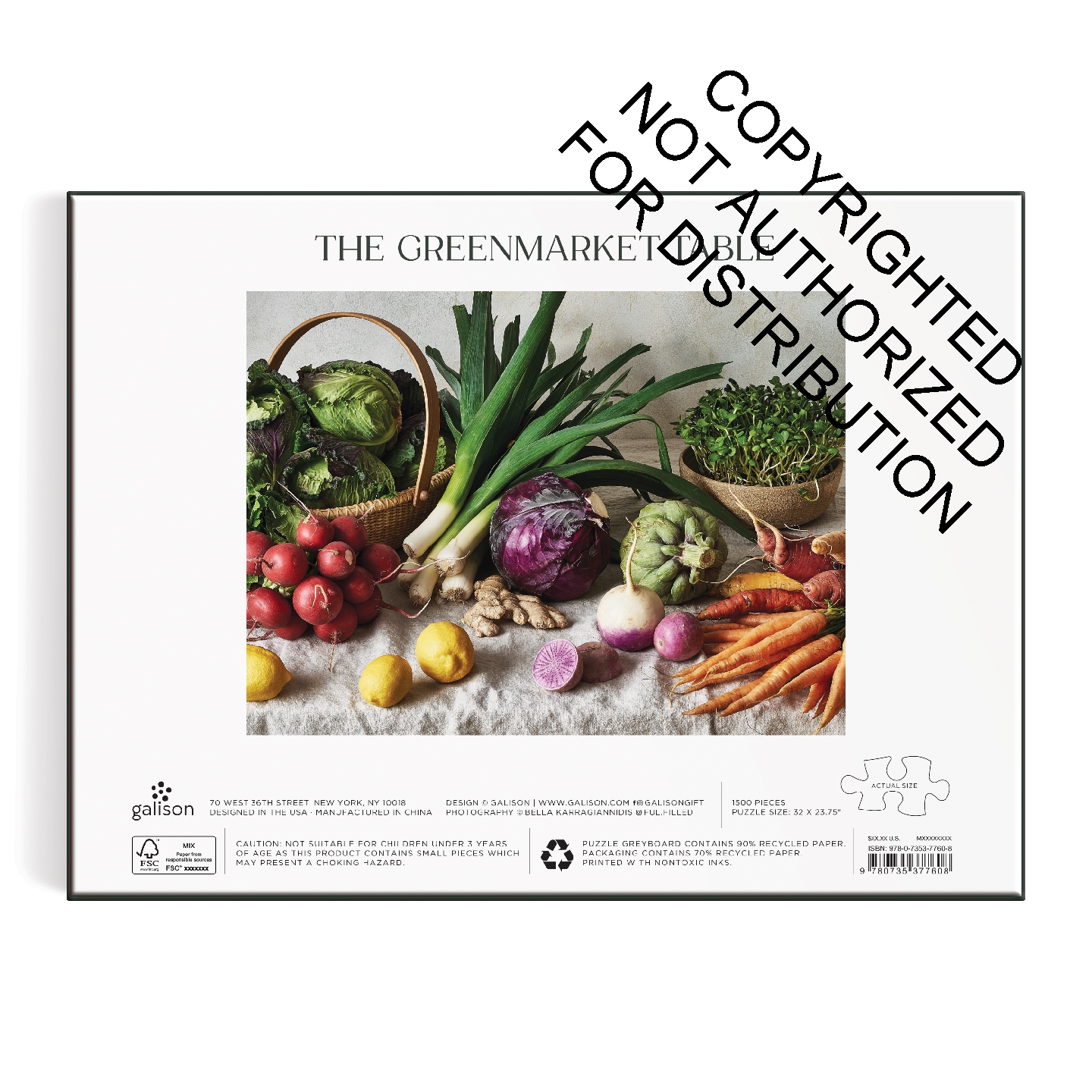 The Greenmarket Table 1500 Piece Puzzle