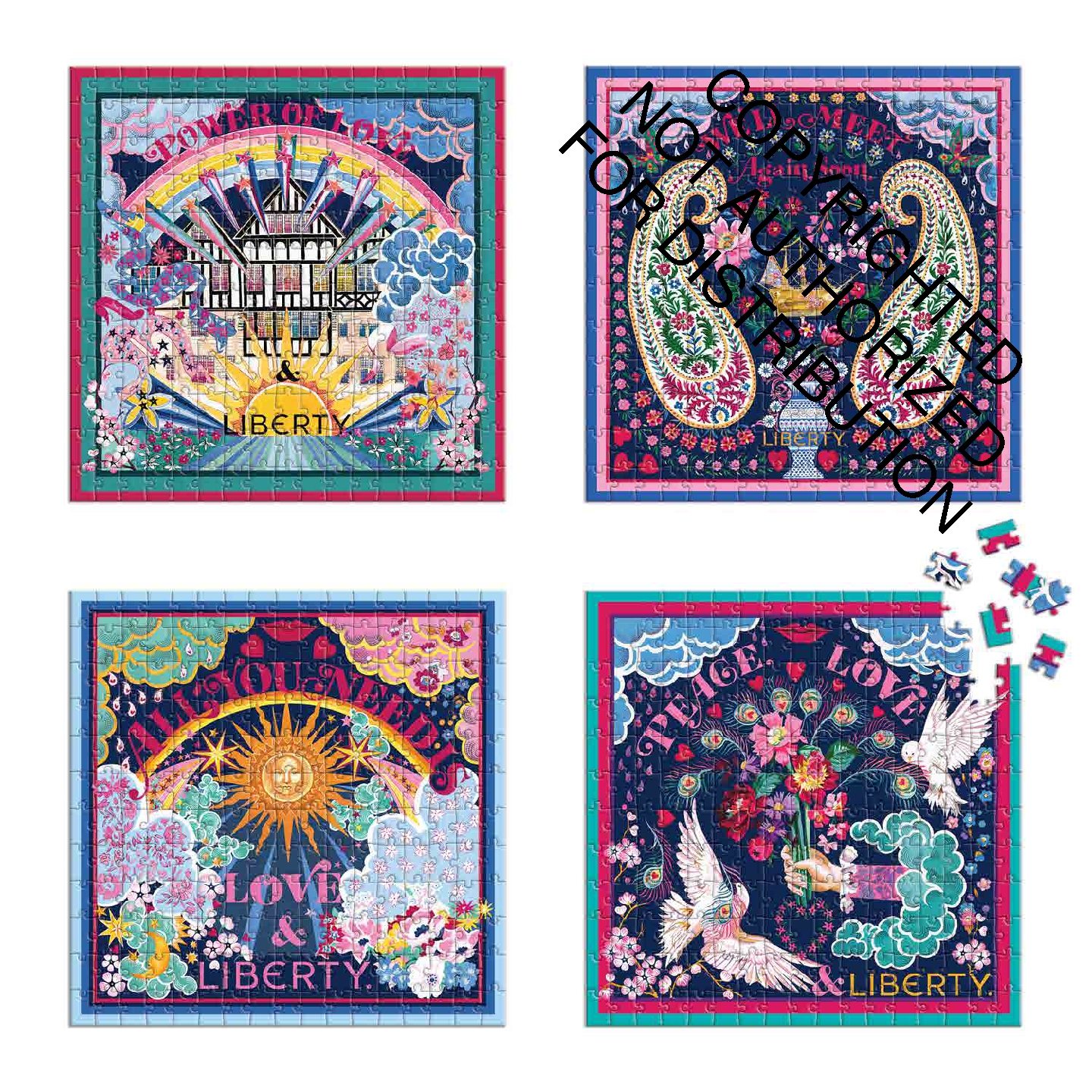 Liberty Power of Love Set of 4 Puzzles